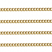 Stainless steel findings belcher chain curb links Gold