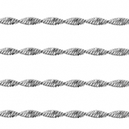 Stainless steel findings belcher chain twist Silver