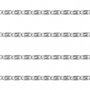 Stainless steel findings belcher chain twist Silver