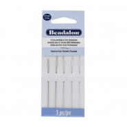 Beadalon collapsible eye needle 6.3cm assorted Silver