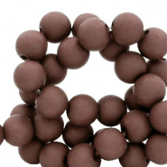 4 mm acrylic beads Sepia Brown