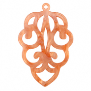 Resin pendants Coral Red