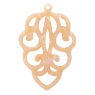 Resin pendants Peach Blush Opal