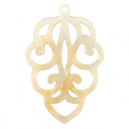 Resin pendants Sand Beige Transparent