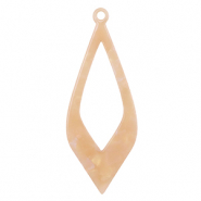 Resin pendants Peach Blush Opal