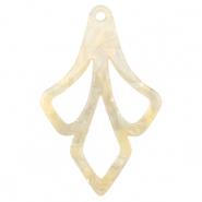 Resin pendants Sand Beige Transparent
