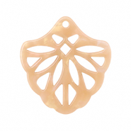 Resin pendants Peach Blush Opal