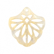 Resin pendants Sand Beige Transparent