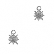Stainless steel charms star Antique Silver