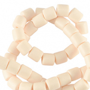 Polymer beads 6mm Cream Pink