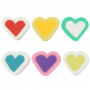 Polymer beads heart Multicolour