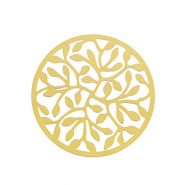 Stainless steel charms bohemian 33mm Gold