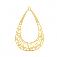 Stainless steel charms bohemian drop Gold