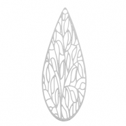 Stainless steel charms bohemian drop Silver