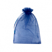 Jewellery Organza Bag 10x12cm Navy Blue