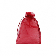 Jewellery Organza Bag 7x9cm Cherry Pink
