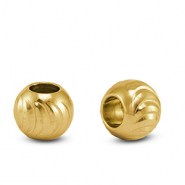 Stainless steel beads 8mm Gold