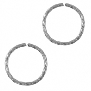Stainless steel findings jump ring Silver