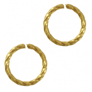 Stainless steel findings jump ring Gold