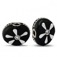 Bohemian beads Black-Silver