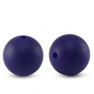 silicone beads 15mm Dark blue