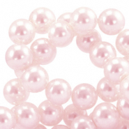 Top quality Glass pearls 4mm Light pink