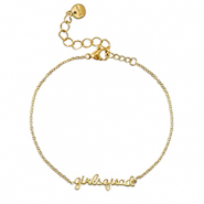 Stainless steel bracelets ''girlsquad'' Gold