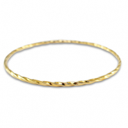 Stainless steel bracelets twisted Gold