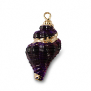 Shell pendants specials Purple-Gold