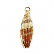 Shell pendants specials Multicolour Red Brown-Gold