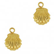 Stainless steel charms shell Gold