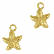 Stainless steel charms starfish Gold