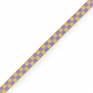 Ribbon text cubes Yellow-purple
