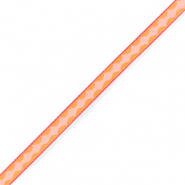 Ribbon text diamond Orange-light pink