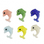 Beads Ceramic dolphin Multicolour