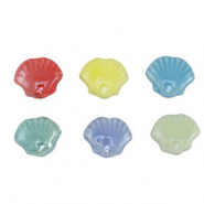 Beads Ceramic shell Multicolour