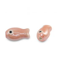 Ceramic beads fish Pink