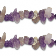 Chips stone beads Amethist Purple