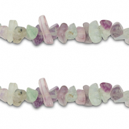 Chipstone beads Fluorite Purple-Green White
