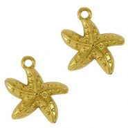 Stainless steel charms starfish Gold