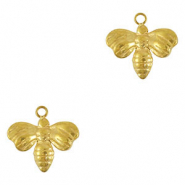 Stainless steel charms wasp Gold