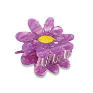 Hair accessories hair claw flower Purple