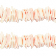 Shell beads chips Light Peach