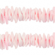 Shell beads chips Light Pink