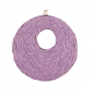 Raffia pendants 53mm Lilac