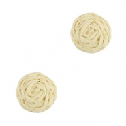 Raffia pendants 12mm Beige