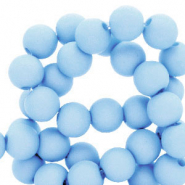 6 mm acrylic beads Light Blue