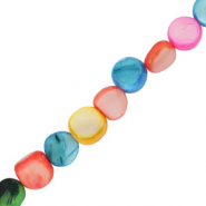 Shell beads square Multicolor