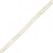 Shell beads tube White