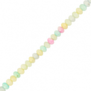 Shell beads rondelle Pastel Multicolor